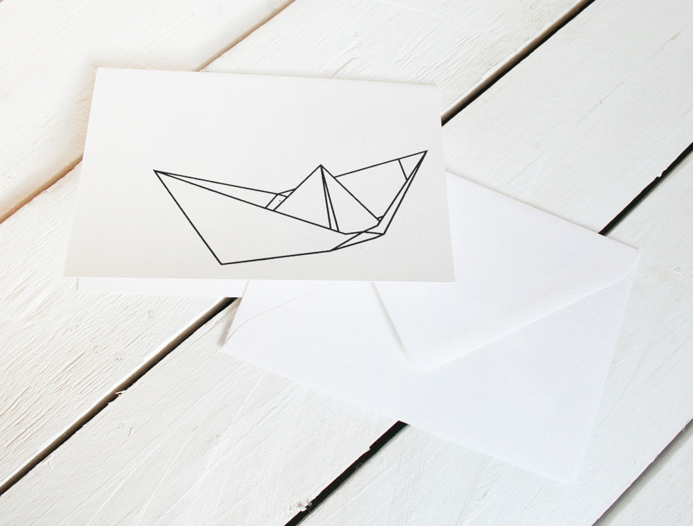 Papierschiff | Doppelkarte