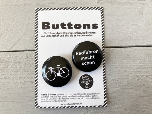 Fahrrad-Buttons | 2er-Set